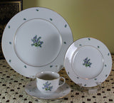 4-piece Place-Setting, Forget-me-not, Hand-Painted by Augarten