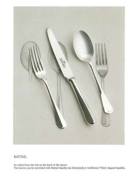 Silver 5 Pc Place-Setting, Rattail