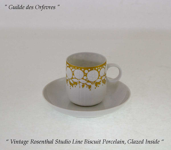 Vintage Rosenthal Coffee Cup & Saucer Studio Line