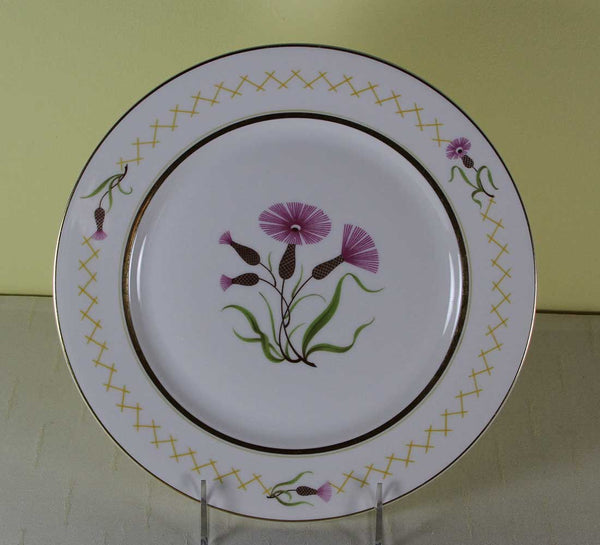Vintage Collector’s Cabinet Plate, Superb Pink, Yellow & Gold Decoration