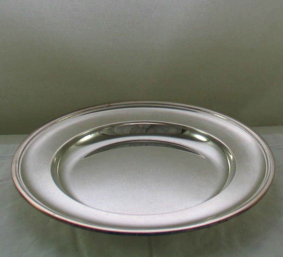 Silver Round Platter, Plain Mount
