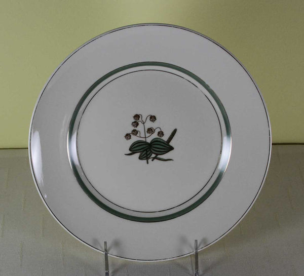 Collectors Vintage Cabinet Plate, Pale Green & Gold Decoration by Royal Copenhagen