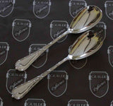 Silver Salad Servers Reed & Ribbon