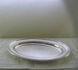 Silver Oval Platter 18 in., Plain Mount