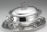 Silver Soup Tureen & Cover Gadroon & Shell with Plateau Gadroon