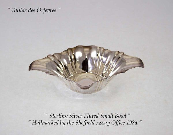 Charming Sterling Silver Fluted Small Bowl