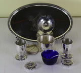 Sterling Silver Condiment Set & Tray