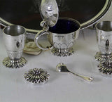 Sterling Silver Condiment Set & Tray