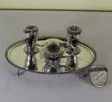 Sterling Silver Condiment Set & Tray