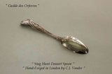 Hand-Forged Sterling Silver 4-pc Place-Setting, Staghunt