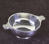 Sterling Silver Quaich Bowl with Celtic Border