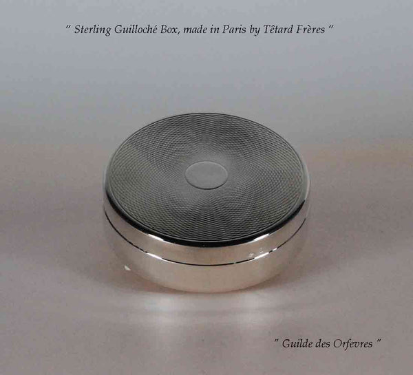Charming Sterling Box, Guilloché