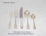 Silver 5 Pc Place-Setting, Old English Thread