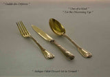 Sterling Silver 3-pc Gilt Dessert-Setting, Bourbon