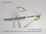 Silver 5 Pc Place-Setting, Old English Thread