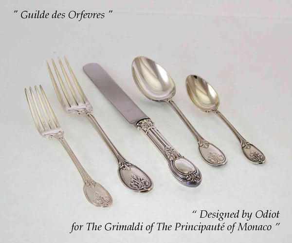 Sterling Silver 5-pc Place-Setting, Grimald