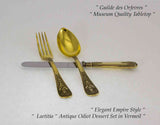 Sterling Silver Gilt 3-pc Place-Setting, Laetitia